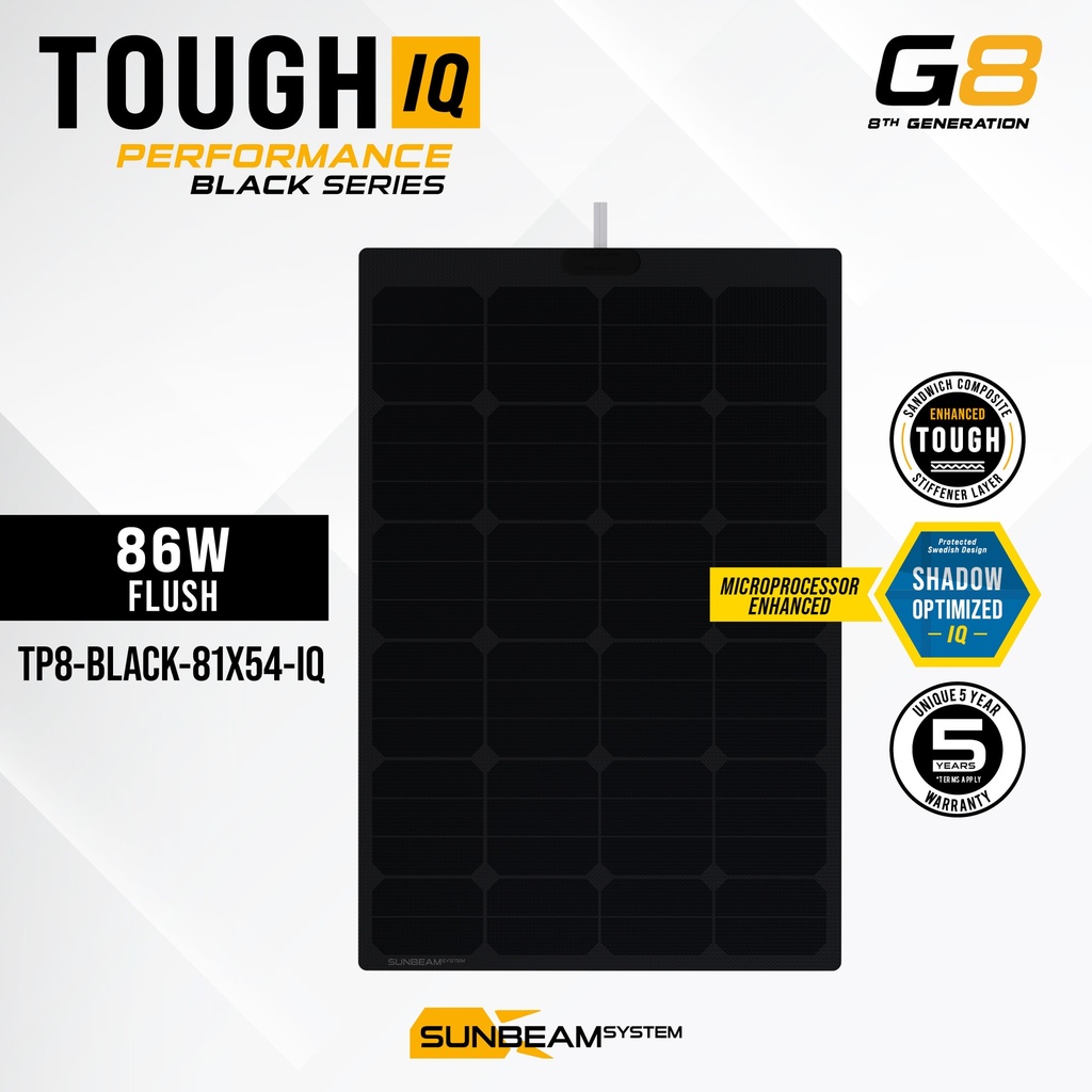 [SB-TP8-BLK-81x54-IQ] Tough G8 Performance IQ 86W Black