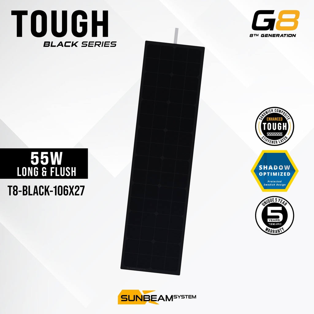 [SB-T8-BLACK-106x27] Tough G8 55W Long Black