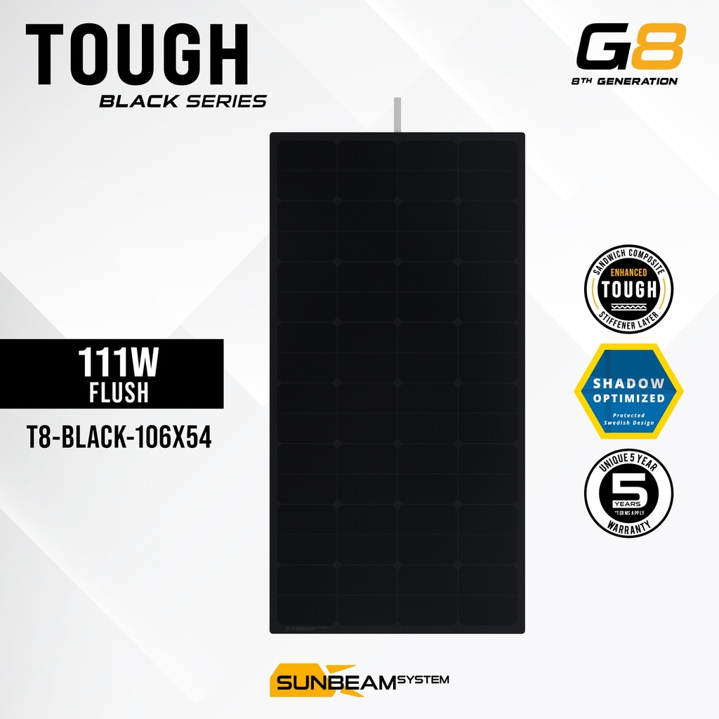 [SB-T8-BLACK-106x54] Tough G8 111W Black