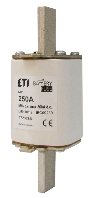 [ETI-416801657] Meszekering NH1 gBat 200A/550V DC