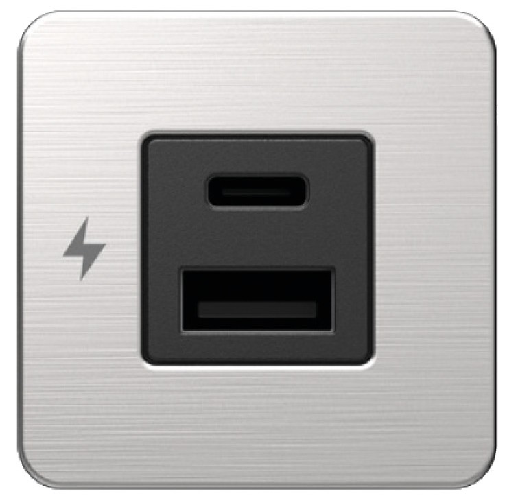 [EU14.195.92] SCANSTRUT Double USB-A + USB-C Tile