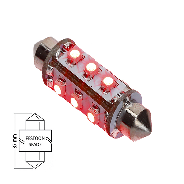 [CL-6010-RED] NauticLed F37-Navi-12-RED