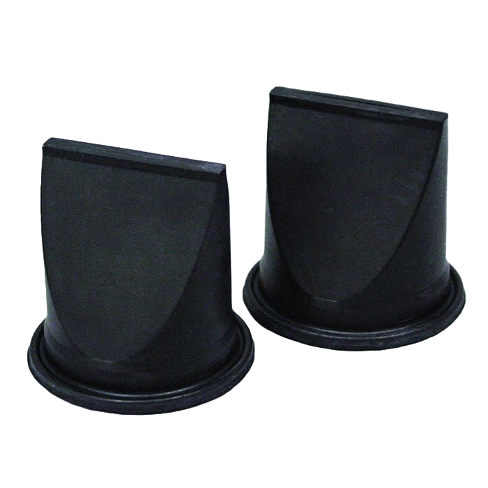 Lipventiel 1 1/2" zwart (2 stuks)