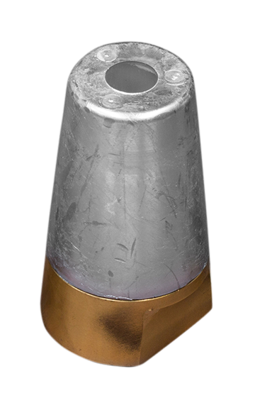 [TA00414AL] Radice propellermoer met conische aluminium anode