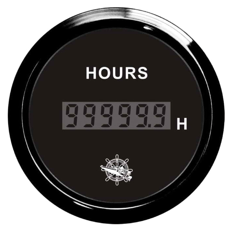[EU27.320.36] Osculati digital hour counter black/black