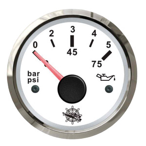 Osculati oil pressure indicator 0/5 bar white/glossy