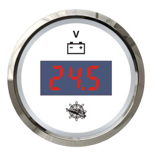 [EU27.322.40] Osculati digital voltmeter 8/32V white/glossy
