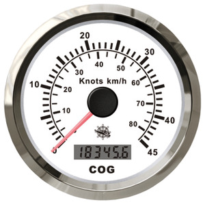 [EU27.780.01] Osculati speedometer w/GPS compass white/glossy