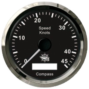 [EU27.780.03] Osculati speedometer w/GPS compass black/glossy