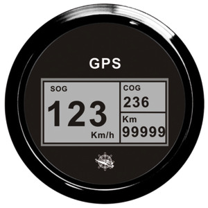 Osculati speedometer compass mile counter GPS black/black